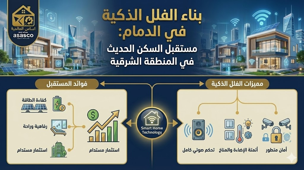 بناء الفلل الذكية في الدمام: مستقبل السكن الحديث في المنطقة الشرقية